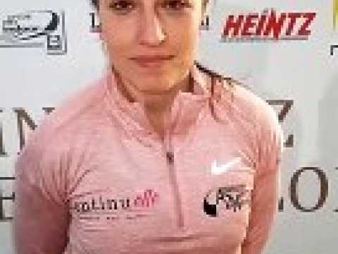 La réaction de Pauline Lett après la finale du 60 m haies du meeting Athlélor