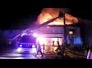 Important incendie  &agrave; Hesse, pr&egrave;s de Sarrebourg - Label : Le Républicain Lorrain - Category : News