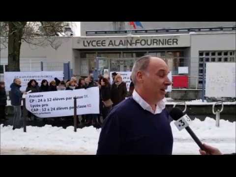 Metz : les enseignants de lycée professionnel Alain-Fournier en grève