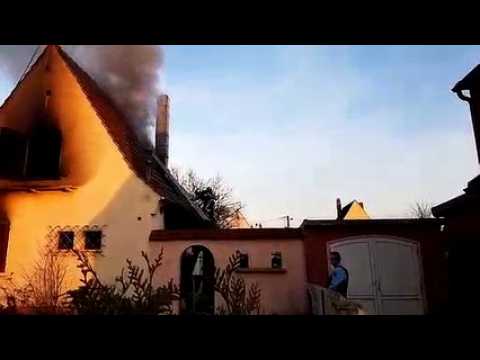 Une maison prend feu au centre-ville d’Uckange