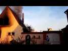 Une maison prend feu au centre-ville d’Uckange