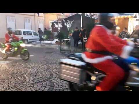 Pères Noël à moto à Sarreguemines