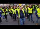 Gilets jaunes épisode XVI à Forbach : le cortège défile en ville