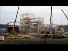 Illange : sur le chantier de l'usine Knauf