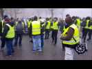 les Gilets jaunes arrivent à Longwy, le cortège démarre