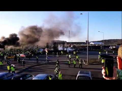 Gilets jaunes : premiers affrontements à Saint-Avold