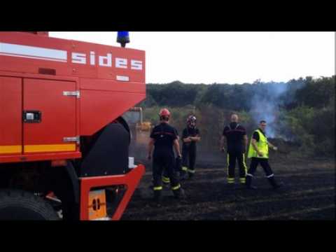 Canicule : le champ part en fumée à Fontoy