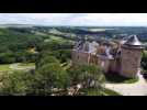 Le  château de Manderen vu d'en haut