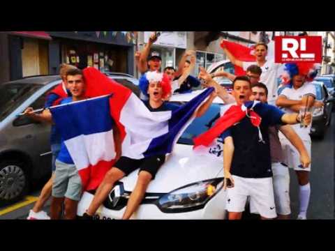 La liesse dans les rues de Sarrebourg après la victoire des Bleus