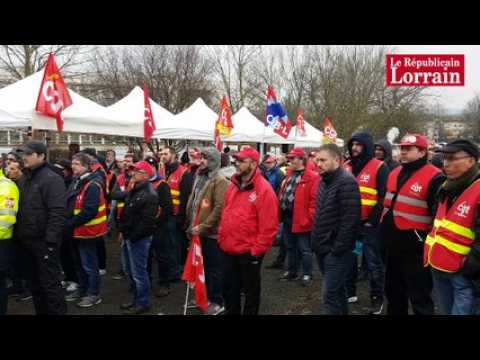 Manifestation des siderurgistes à Hagondange :  "les gens ont la crainte de perdre leur emploi"