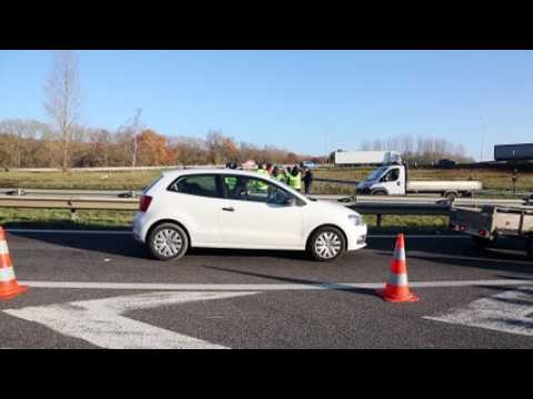 Gilets jaunes : blocage sur la RN52 à Mont-Saint-Martin