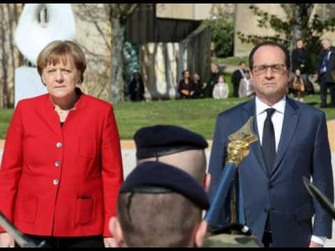 18e sommet des ministres franco-allemand : Angela Merkel et François Hollande à Metz