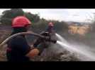 VIDEO. Important feu de chaumes a Pommerieux...