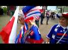 Belle ambiance avec les supporters à Metz avant France-Ecosse