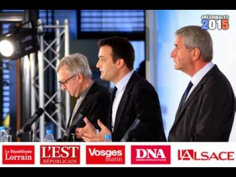 Le débat des Régionales en Alsace Champagne-Ardenne Lorraine : les frontaliers vus par Masseret, Philippot et Richert...