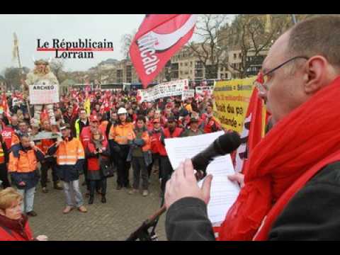 Mobilisation à Metz contre le pacte de responsabilité de François Hollande