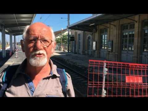 Visite de la gare de Dole avec Lionel Gatinault, vice-président de la Fnaut BFC