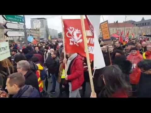 Metz : Le cortège défile relativement dans le calme
