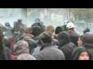 Teargas used during anti-pension reform protest in Nantes - Label : AFPTV - First images - Category : News