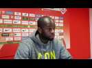 Hervé Lybohy et Jean-Louis Garcia au micro avant ASNL-Valenciennes