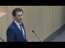 Austrian Chancellor Sebastian Kurz addresses parliament