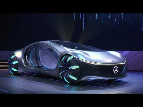 Mercedes-Benz VISION AVTR on stage at the CES 2020