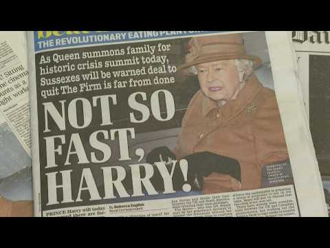 UK papers focus on royal crisis meeting