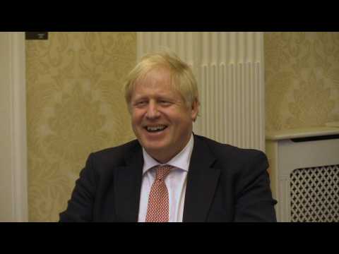 Boris Johnson meets with N. Ireland leaders at Stormont