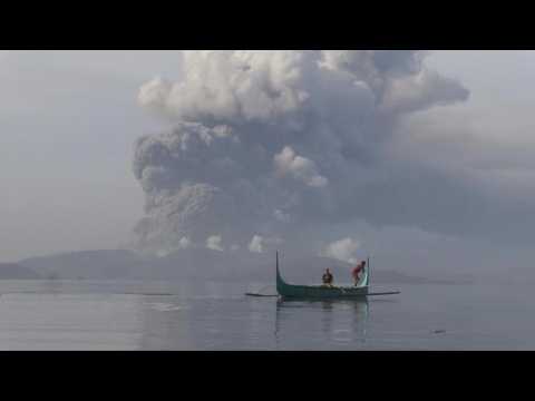 Philippine's Taal volcano spews ash, grounds flights