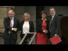 Boris Johnson arrives at Stormont as power sharing resumes - Label : AFPTV - First images - Category : News
