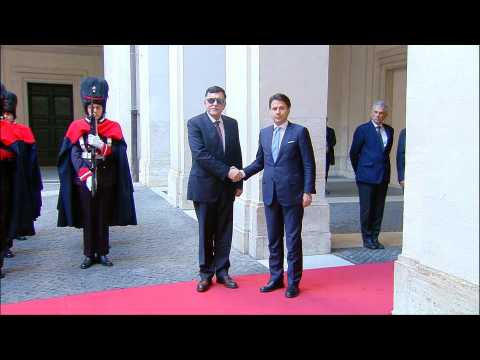 Libya's GNA Chief al-Sarraj meets Italy's Conte as diplomatic flurry over crisis continues