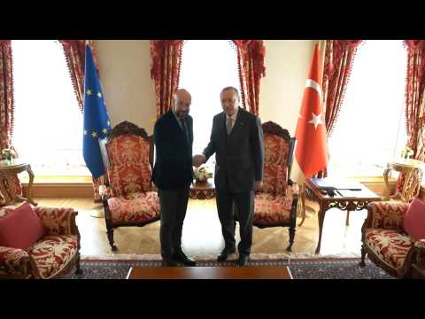 European Council President Charles Michel meets Turkish President Recep Tayyip Erdogan in Turkey