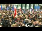 Thousands rally Warsaw against controversial judicial bill