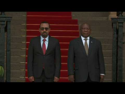 South Africa's Ramaphosa welcomes Ethiopian Prime minister Abiy Ahmed for State visit