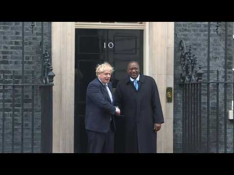 British Prime Minister Boris Johnson meets Kenyan President Uhuru Kenyatta at Downing Street