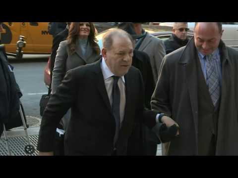 Weinstein arrives at court, says he's feeling "good" ahead of opening statements