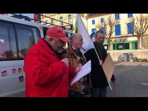 Plus d’une centaine de manifestants place Reggio à Bar le Duc