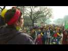Bordeaux teachers dress up as 'Rosie the riveter' for pension protests - Label : AFPTV - First images - Category : News