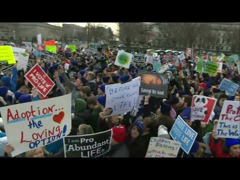 Thousands gather ahead of annual 'March for Life' in Washington, DC