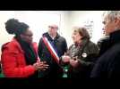La porte-parole du gouvernement Sibeth Ndiaye reçue au Secours populaire à Marly