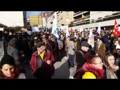 Plus de 2600 manifestants à Besançon