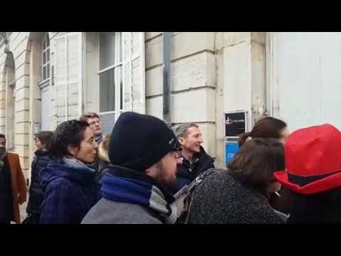 Les avocats de Nancy devant la permanence de Carole Grandjean, députée de la 1ère circonscription