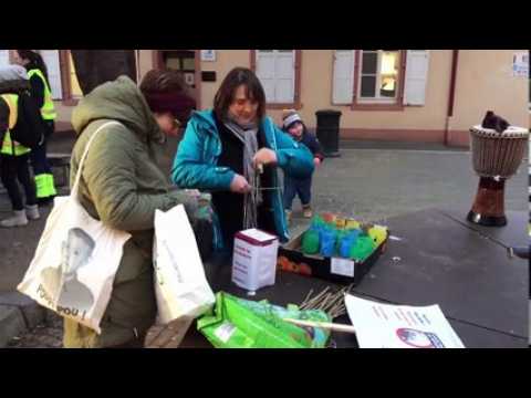 Sarreguemines : les enseignants manifestent aux flambeaux contre la réforme des retraites