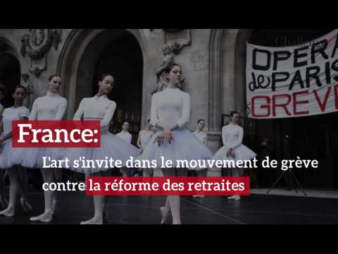 L'art s'invite dans le mouvement de grève contre la réforme des retraites