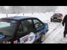 Pontarlier : sous la neige, les équipages du Rallye Neige et Glace font une halte au Larmont