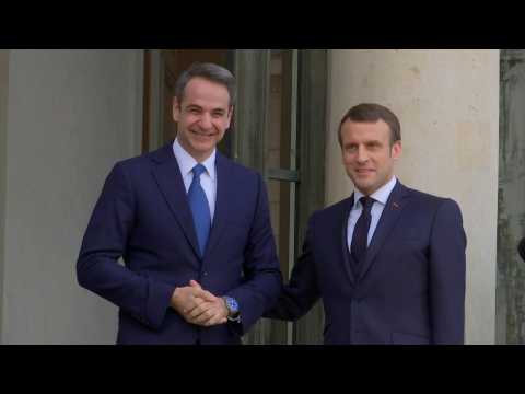 France's Macron meets Greek PM Mitsotakis in Paris