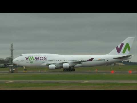UK charter plane carrying Wuhan evacuees lands in Britain