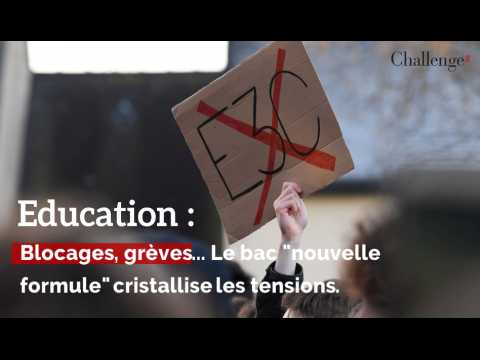 Education: blocages, grèves... Le bac "nouvelle formule" cristallise 