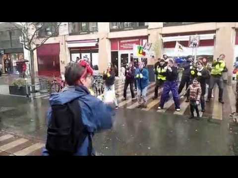 Belfort : un flash-mob contre la réforme des retraites