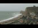 Storm Ciara is reaching Etretat, in Normandy - Label : AFPTV - First images - Category : News